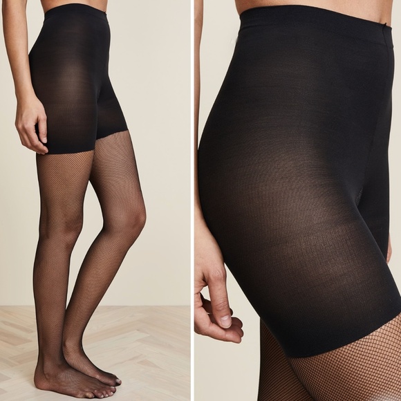 SPANX Tight End Micro Fishnet Tights - Picture 1 of 7